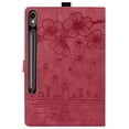thumbnail image 5 of Allytechgroup Case for Samsung Galaxy Tab S10 FE+ / S10 FE Plus 13.1 inch X620 / X626B, Lightweight Premium PU Leather Tablet Case  with Credit Card Slot Shockproof Protective Cover, Winered, 5 of 10