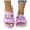 Black, variant on Open Toe Slippers for Women Indoor Plush Pumpkin Slip on Slides Shoes Casual House Slippers