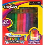 Cra-Z-Art Washable Carousel of Colors, 57 Markers