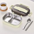 thumbnail image 1 of CABINAHOME Lunch Box  Bento Boxes for Student  Thermal Insulation Bento Lunch Box   High-Grade Stainless Steel Liner  Lunch Containers for Kids Lunch Box Stainless Steel Utensil Set, 1 of 9