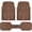 (LTE) Brown, variant on Motor Trend FlexTough Plus-2 Piece Front Car Floor Mats- Black Contour Liners-Deep Dish Heavy Duty Rubber Floor Mats for Car SUV Truck & Van-All Weather Protection, Universal Trim to Fit