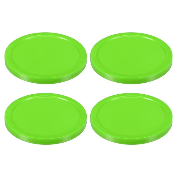 Uxcell 82mm/3.2 Inch Air Hockey Pucks, Air Hockey Heavy Replacement Pucks, Light Green, 4 Pack