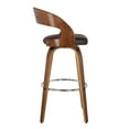 thumbnail image 4 of Armen Living Shelly 30" Bar Height Barstool in Walnut Wood Finish with Brown PU, 4 of 5