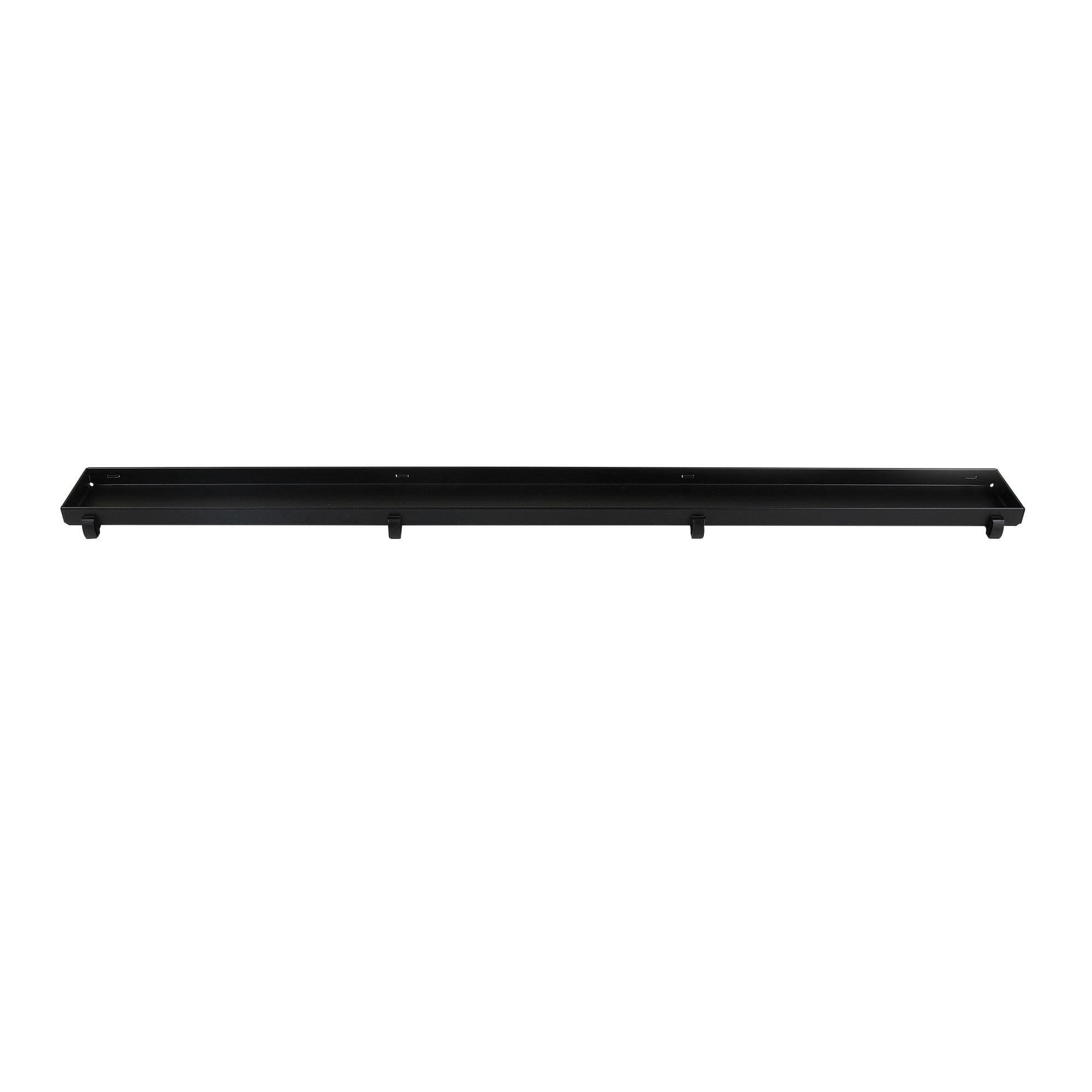 Kingston BSF2420 Watercourse 24-Inch Stainless Steel Linear Shower Drain with Reversible Tile Insert and Flat Grate in Matte Black