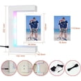 thumbnail image 2 of Dvkptbk picture frame Magnetic Levitation Photo Frame with LED Lights Three Sided Photo Frame Photo Display Frame, 2 of 5