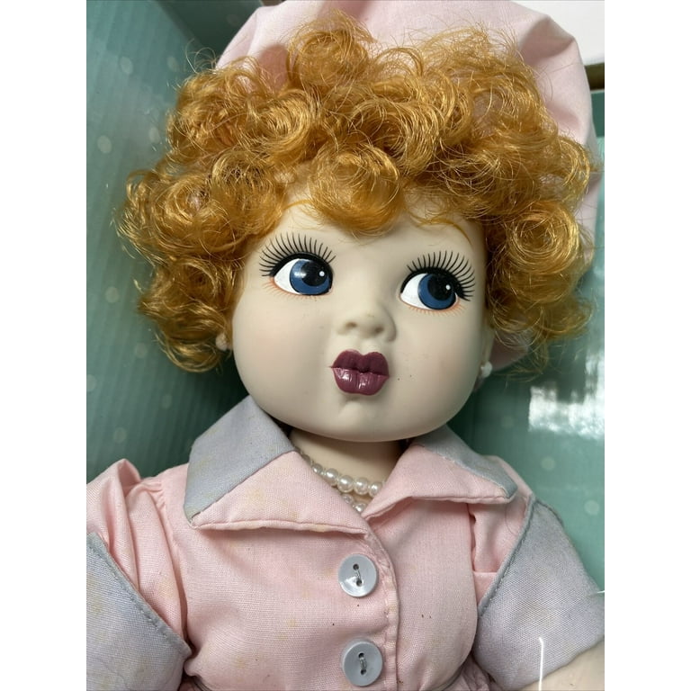 I Love Lucy Baby Doll in Chocolate factory Outfit Genuine licensed Baby Lucy Doll by Precious Kids for Job Switching episode 39