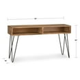 thumbnail image 5 of Simpli Home Hunter SOLID MANGO WOOD and Metal 55 inch Wide Industrial Console Sofa Table in Natural, 5 of 9