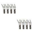 thumbnail image 2 of Matsuzay 4X Cable Clip Conector de cable Banana Plug Plata Tamaño compacto Larga duración Ahorro de espacio Suministros de altavoces Plata Plata 2Conjunto, 2 of 6