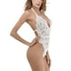 thumbnail image 4 of Mujer Encantadora Lencería Chica Encaje Malla Cuerpo Correa Mono Ropa interior, Blanco, L Inevent XX000145-07, 4 of 7