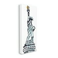 thumbnail image 3 of Stupell Industries Minimal Statue of Liberty Town & City Painting Gallery Wrapped Canvas Print Wall Art, 17 x 40, 3 of 7