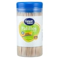 thumbnail image 3 of Palillos de madera Great Value con puntas redondeadas bote 275 pzas, 3 of 4