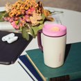 thumbnail image 2 of Owala SmoothSip Slider Insulated Stainless Steel Coffee Tumbler, Reusable Iced Coffee Cup, Hot Coffee Travel Mug, BPA Free 12 oz, Daybreak, 2 of 7