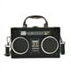 thumbnail image 1 of Bolso bandolera vintage único con forma de radio para mujer, con cierre de clip y bandolera., 1 of 5