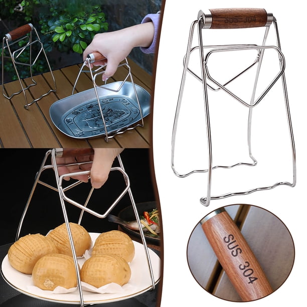 Pinza para platos de acero inoxidable 304 Pinza para planchar Pinza para platos de vapor Pinza para cuencos de cocina Pinza para platos