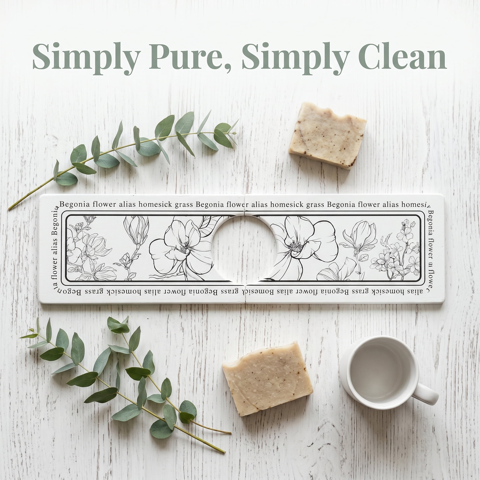 Unique Bargains Faucet Mat Versatile Kitchen Sink Mat for Home Flower 15.7*3.9 in