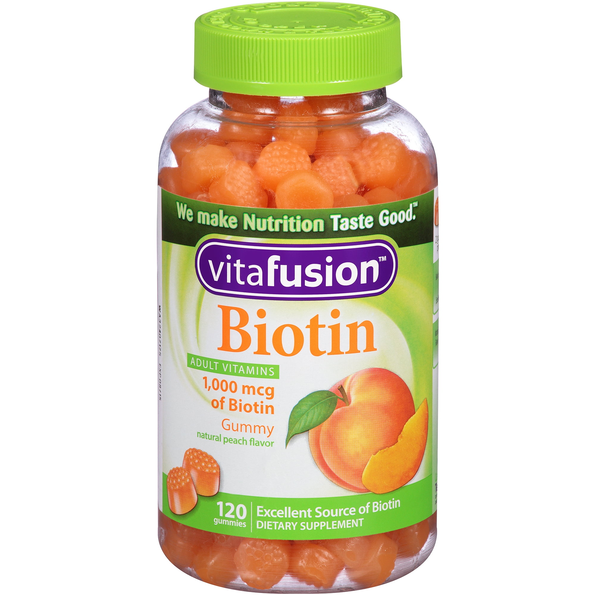 Vitafusion Biotin Dietary Supplement Gummies 120 Count Walmartcom
