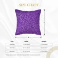thumbnail image 4 of Bingfone Decorative Pillow Covers 18"X18" Glitter Purple Couch Pillow Cases Modern Farmhouse Covers For Couch Sofa Bed, 4 of 9