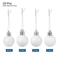 thumbnail image 3 of Uxcell 24Pcs 1.18" Christmas Balls Ornaments Shatterproof Ornaments Balls for Xmas Trees Decoration White, 3 of 8