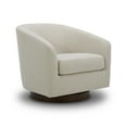thumbnail image 5 of Better Homes & Gardens Bradford Wooden Base Modern Swivel Accent Chair, Linen, 5 of 11