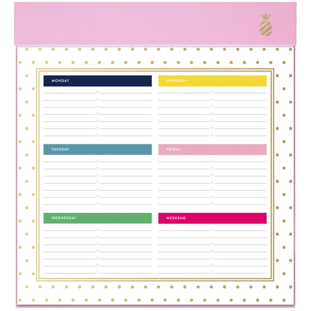 Emily Ley Simplified Happy Stripe Weekly Planning Pad Weekly Planners