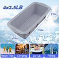 thumbnail image 2 of 4PCS Large Ice Block Mold for Ice Bath 5LB, Reusable Silicone Ice Cube Mold for Cold Plunge Tub, Ice Bath Chiller for Ice Bath Tub, Ice Cube Tray Cold Plunge Accessories - Gray, 2 of 7