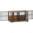 thumbnail image 6 of Wooden Dog Crate Furniture, Large Dog Kennel with Storage Top, Indoor Pet Cage, 6 of 7