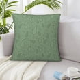 thumbnail image 5 of LNWH Decorative Pillow Covers, Green Paisley Water Drops Bubbles Square Sofa Decorative Knit Pillow Case, 16"x16", 5 of 8