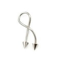 thumbnail image 4 of Twisted Ring with Super spiral Design 14G Made of SUrgical Steel, 4 of 13