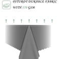 thumbnail image 3 of 60x84 Inch Gray Rectangle Tablecloths Morandi Series Heavy Duty Washable Fabric Table Cloth Waterproof Durable Solid Table Cover for Kitchen Dining Party Buffet Home Picnic Wedding, 3 of 7
