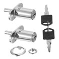 thumbnail image 4 of Minkissy 2Pcs Zinc Alloy Wardrobe Lock Silver Privacy Protection Drawer Security Lock, 4 of 6
