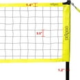 thumbnail image 5 of Zdgao Outdoor Portable Volleyball Net System - Adjustable Height Poles with Soft Volleyball Ball, Pump, Boundary Line, and Carry Bag for Backyard, Beach, Lawn (Fluorescent Green), 5 of 5
