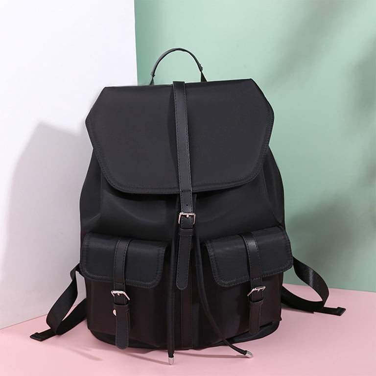 Aueoeo Women Multi-Pocket Backpack Faux Leather Daypack  display picture 1