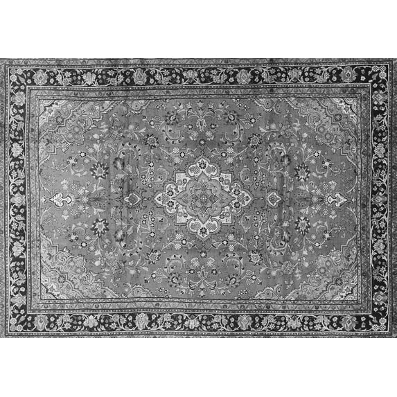 Ahgly Company Indoor Rectangle Persian Gray Traditional Area Rugs, 2' x 5'