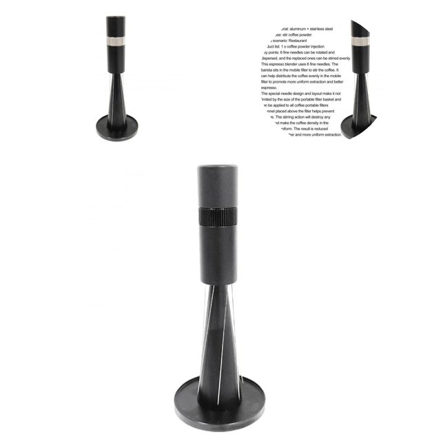 Coffee Powder Pin Lightweight Food Grade Fine-needle Design Catering Tool Rotating Powder Dispenser Tableware Supplies