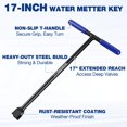thumbnail image 3 of Llave para contador de agua WORKPRO 17 con llave utilitaria de acero de 4 vías, 3 of 7