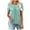1481#Mint Green, variant on Heisall Women's Printed Fake Two Piece Short Sleeve Crewneck Blouse Casual Summer Spring Tops