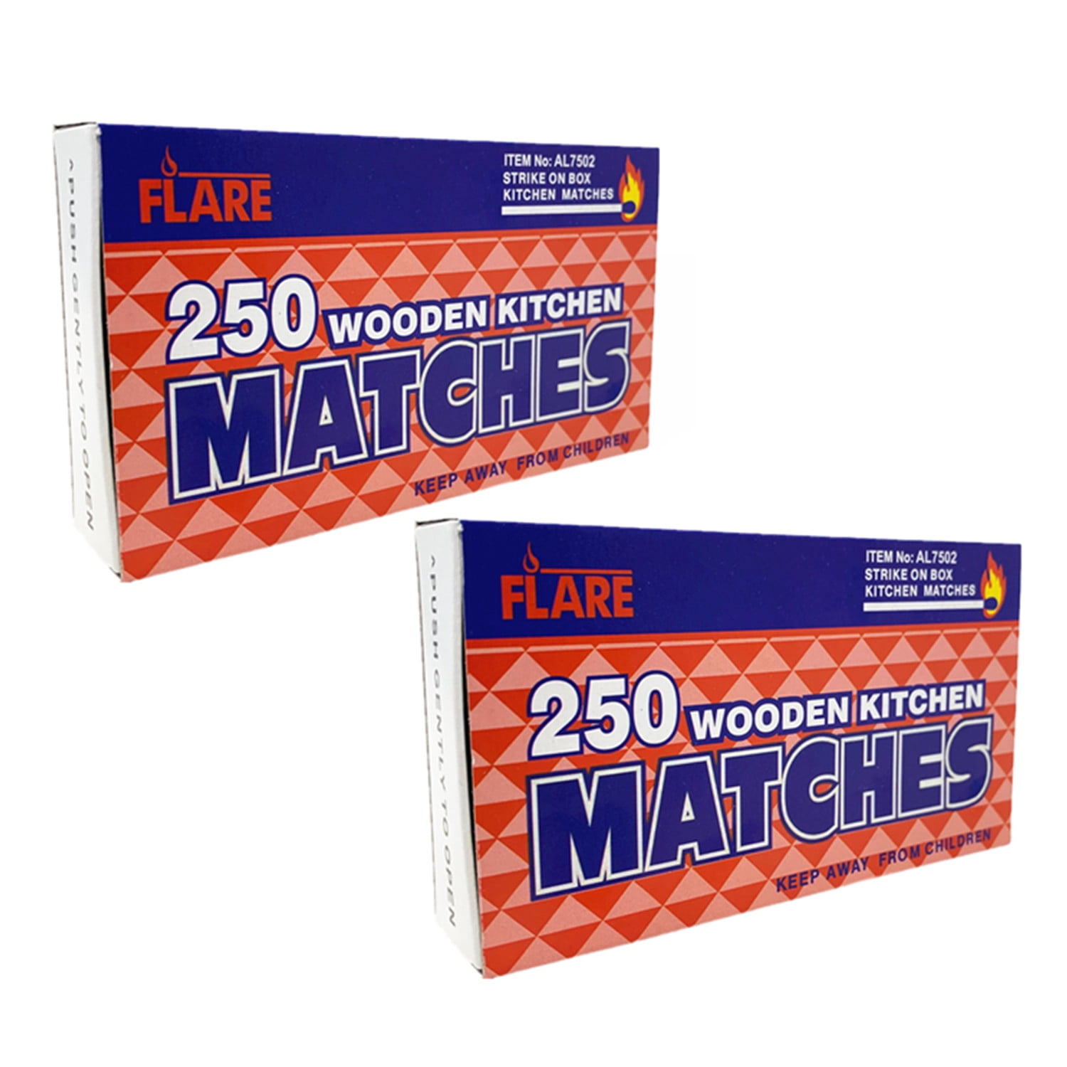 500 Pcs Wooden Matches, Strike On Box, For Home, Kitchen, Outdoor, 2