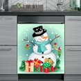 thumbnail image 4 of Clearance! Border Locker Dishwasher Christmas Snowman Refrigerator Magnet Magnet, 4 of 4