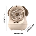 thumbnail image 4 of Sktrjpolfis Cartoon Dog Misting Fan, USB Powered Table Fan, Adjustable Speed, Evaporative Cooling & Humidifying, for Bedroom Office, 4 of 6