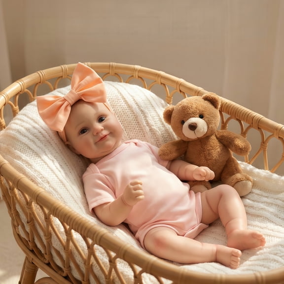 20-Inch Realistic Reborn Baby Doll with Hand-Painted Details – Baby Dolls with Accessories Lifelike Doll Toy Gift for Kids 3