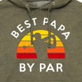 thumbnail image 3 of Instant Message - Best Papa By Par - Men's Pullover Hooded Fleece Sweatshirt, 3 of 7