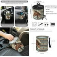 thumbnail image 4 of Yuyamidu Horse Car Front Seat Covers Full Set of 12 Flower Steering Wheel Cover Seat Belt Covers Southwest Aztec Armrest Protector Trash Can Air Vent Holder Rear View Mirror Cover Coasters Keychain, 4 of 7
