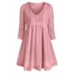 thumbnail image 1 of Además de inserción del cordón del tamaño de la blusa 2fer Rosegal Blusas Tallas Grandes, 1 of 5