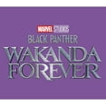 thumbnail image 2 of Girl's Black Panther: Wakanda Forever Metallic Movie Logo  Graphic Tee Purple Berry Small, 2 of 4