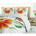 thumbnail image 5 of Ambesonne Garden Duvet Cover Sets, Daffodils in Watercolors, 2-Queen, Orange Green, 5 of 7