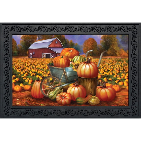 Briarwood Lane Pumpkin Farm Fall Doormat
