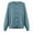 Light Blue, variant on Hxshgdsn Womens Long Sleeve Crew Neck Sweaters Open Front Button Cardigan Loose Fit Fall Tops Blue L