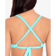 thumbnail image 2 of Salt + Cove AQUA Crochet X-Back Triangle Bikini Swim Top, US Large, 2 of 3