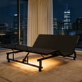 thumbnail image 3 of King Size Adjustable Bed Base Frame  Head & Foot Incline Zero Gravity with Quiet Motor  4 USB Ports & Under-Bed Nightlight  Antique Black, 3 of 9