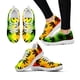 thumbnail image 1 of Zapatillas de deporte de malla con cordones de estilo moderno para mujer, zapatos planos con estampado de hojas de marihuana a la moda, calzado ligero para mujer, 1 of 6